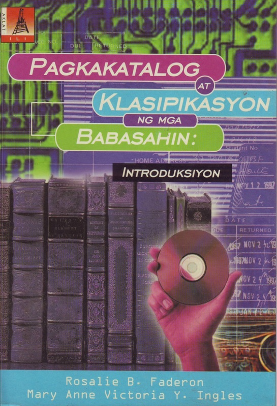 item thumbnail for Pagkakatalog at Klasipikasyon ng mga Babasahin: Introduksiyon