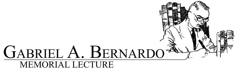 item thumbnail for Gabriel A. Bernardo Memorial Lecture Logo