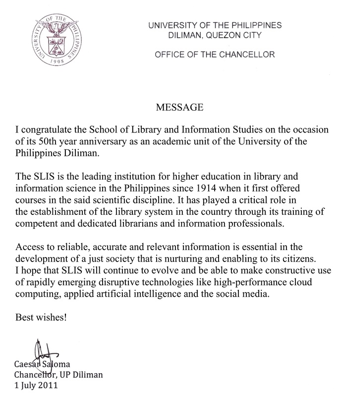 item thumbnail for Message of the UP Diliman Chancellor